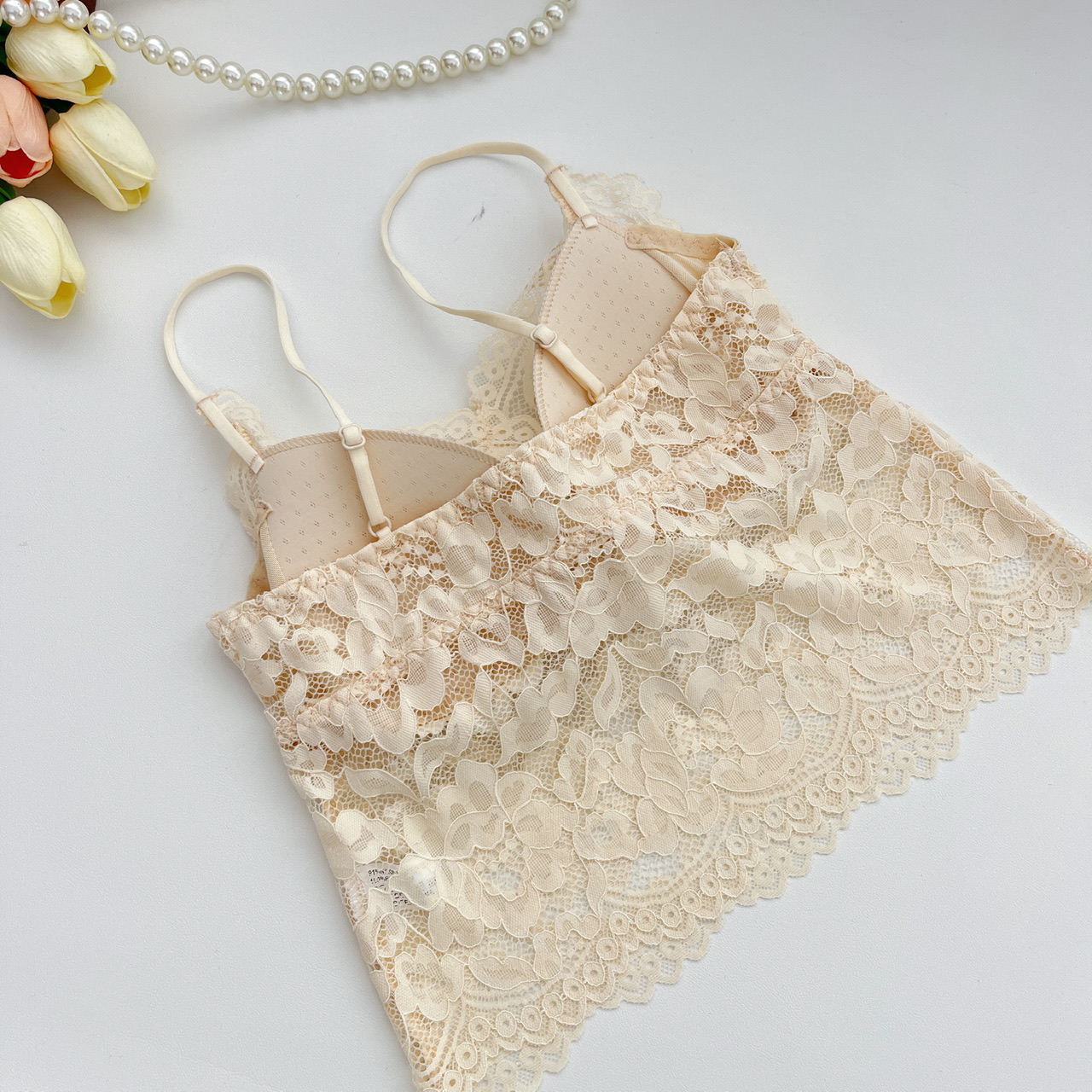 French Mint Green Lace Bubble Sleeve Mermaid Dress Set - Image 4